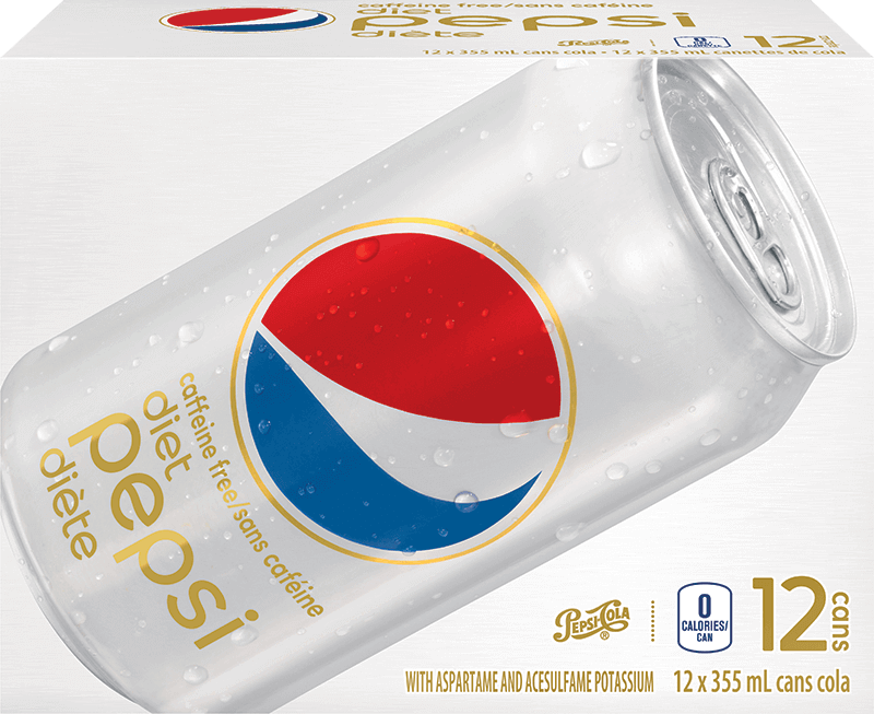 Pepsi Diète Sans Caféine 12 x 355 mL