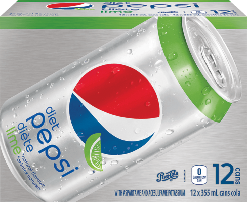 Pepsi Diète Lime 12 x 355 mL