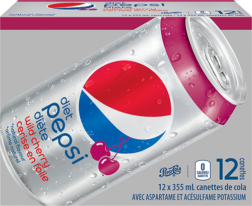 Pepsi Diète Cerise en Folie 12x355mL