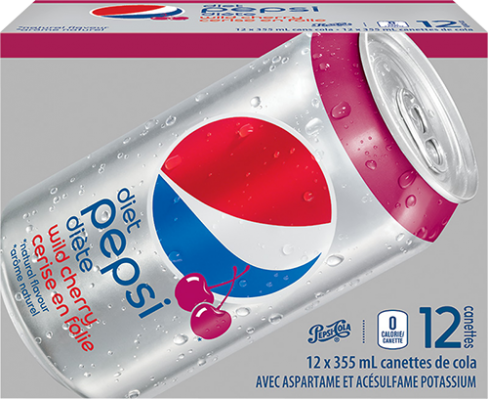 Pepsi Diète Cerise en Folie 12x355mL