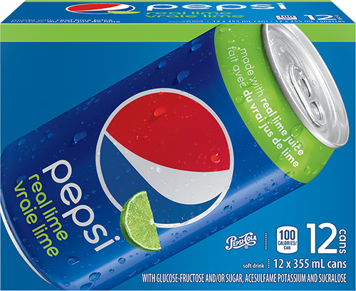 Pepsi Real Lime 12x355ml