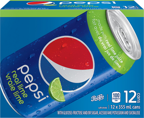 Pepsi Real Lime 12x355ml
